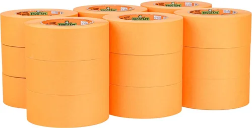 Miniatura 10 de FrogTape ProGrade - Cinta de pintura naranja, 1.5 pulgadas de ancho (1.41 pulgadas x 60 yardas), alta adherencia, cinta de pintura para aplicaciones