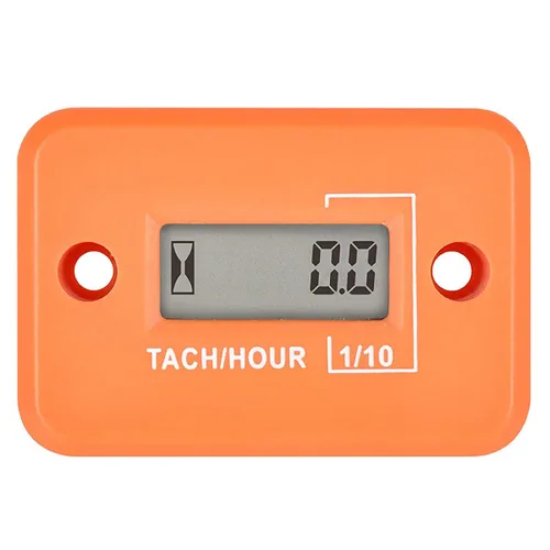 Yooreal Medidor digital de horas, tacómetro de RPM, diseño impermeable IP68 para cortacésped, automóvil, motor, tractor, motosierra, motor fuera de