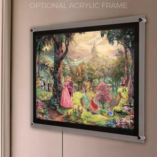 Miniatura 6 de MIGHTYPRINT Disney – La Bella Durmiente – Princesa Aurora y el Príncipe Felipe – Arte de pared duradero de 24 x 17 pulgadas – No hecho de papel