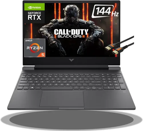 HP Victus 15 Laptop para juegos de 15.6 pulgadas FHD IPS 144Hz AMD 7000 Ryzen 5 7535HS (Beats i7-11800H) GeForce RTX 2050 4GB retroiluminado gráfico