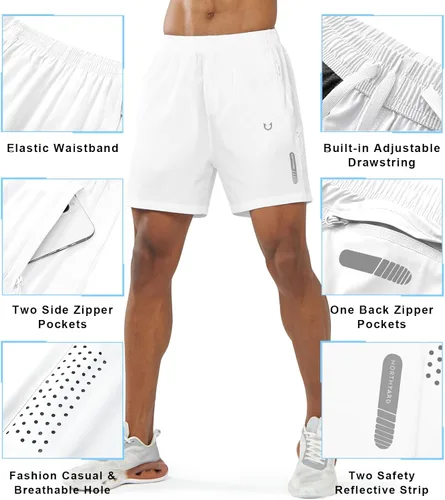 Miniatura 8 de NORTHYARD - Pantalones cortos deportivos para correr para hombres, ligeros, de secado rápido, 7, 5 o 9 pulgadas, para senderismo, deportes, gimnasio