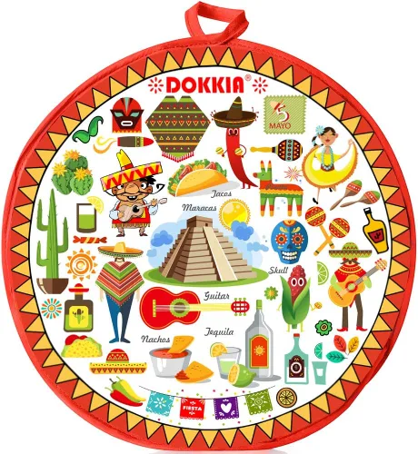SOKKIA Calentador de tortillas, bolsa de tela aislante de 12 pulgadas, bolsa de tela para usar en microondas para mantener la comida caliente y