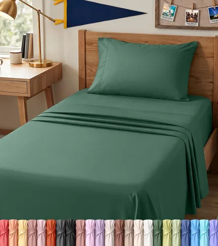Miniatura 92 de Utopia Bedding - Juego de sábanas de microfibra cepillada, resistente al encogimiento y a la decoloración, de fácil cuidado, 3 piezas, tamaño Beige
