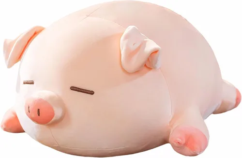 Miniatura 10 de Almohada de Peluche de Animal de Cerdo - 15.7'' Lindo Cerdo Rosa Kawaii Almohada para Abrazar, Juguete de Peluche Suave para Acurrucarse, Adorable