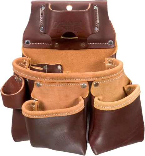 Occidental Leather 3 Pouch Pro Tool Bag with Tape Holder Cafe