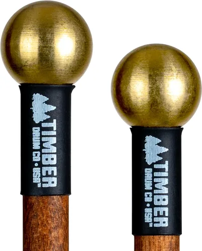 Timber Drum Co. Bell/Glockenspiel Mallets — HECHO EN U.S.A. Percusión | Palitos para campanas orquestales, campana, crotales, latón macizo con asas