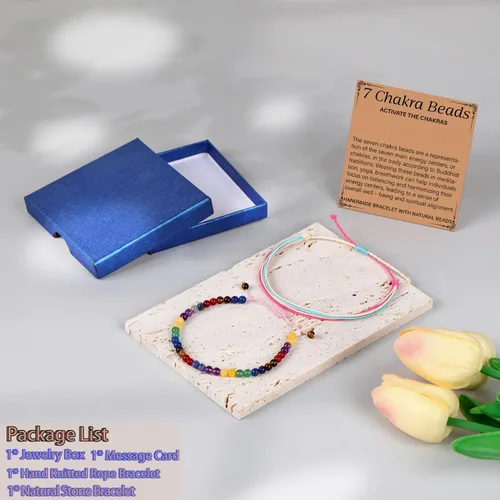 Miniatura 3 de LPBeads Pulsera de piedra natural hecha a mano de tamaño ajustable
