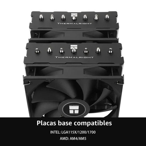 Miniatura 4 de Thermalright Phantom Spirit 120SE - Enfriador de aire para CPU, 7 tubos de calor, ventiladores duales TL-C12B V2 PWM de 4.724 in, tecnología AGHP