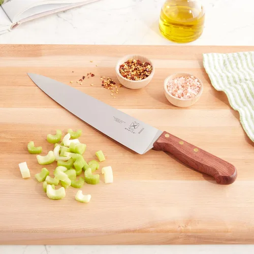 Miniatura 7 de Mercer Culinary Praxis Cuchillo de chef con mango de madera de palisandro, 10 pulgadas, de madera