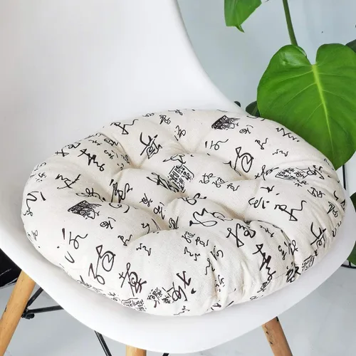Miniatura 19 de vctops Cojín redondo suave bohemio para silla de jardín, patio, hogar, cocina, oficina, asiento, cojín de 16 pulgadas de diámetro Towel