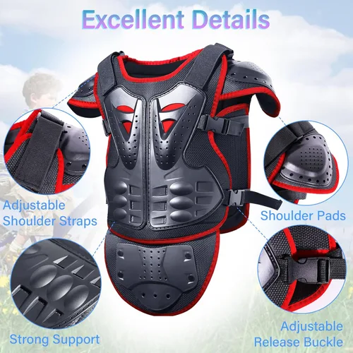 Miniatura 3 de StarknightMT Traje de Armadura de Motocicleta Mejorado para Niños Equipo de Bicicleta de Tierra para Adolescentes Conjunto Protector de Conducción