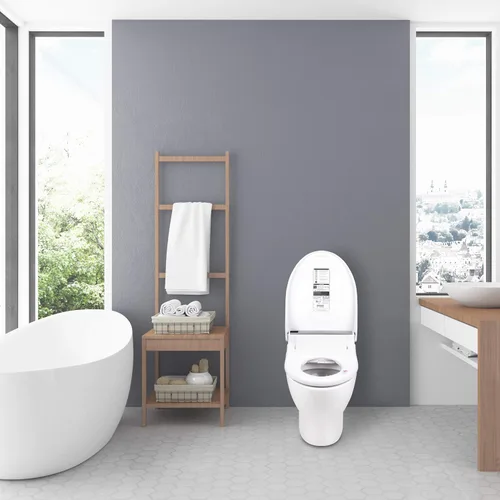 Miniatura 5 de Lotus Bidet ATS-2000 Elongated, Premier Class, Purestream Function(Constipation Relief) Heated Seat With Wireless Remote Control, Unlimited Warm