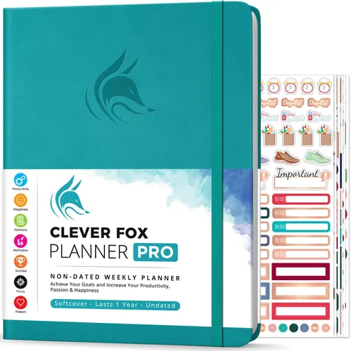 Miniatura 16 de Clever Fox Planner PRO – Planificador de vida semanal y mensual para aumentar la productividad, el manejo del tiempo y alcanzar tus objetivos, 8.5 x