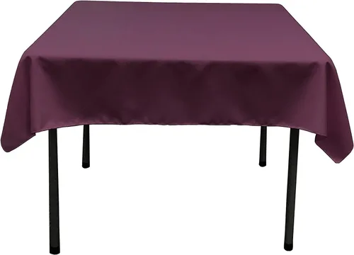 Miniatura 45 de LA Linen. Mantel cuadrado de popelina de poliéster