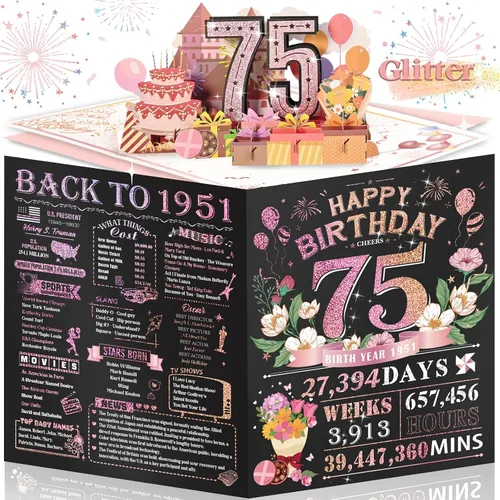 Miniatura 53 de Tarjeta de cumpleaños número 10 para niña, niño, nieto, nieta, hijo, hija, gigante, desplegable, “Happy 10th Year Old”, decoración, regalo de Negro