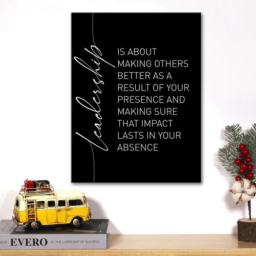 Miniatura 4 de Lienzo con cita de liderazgo, arte para pared, diseño de liderazgo motivacional, pintura para oficina, hogar, decoración de pared enmarcada, líder