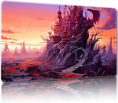Miniatura 8 de Tapete de juego para MTG, con bolsas de almacenamiento gratis, tapete de juego de 24 x 14 pulgadas, TCG y alfombrillas de juego de mesa