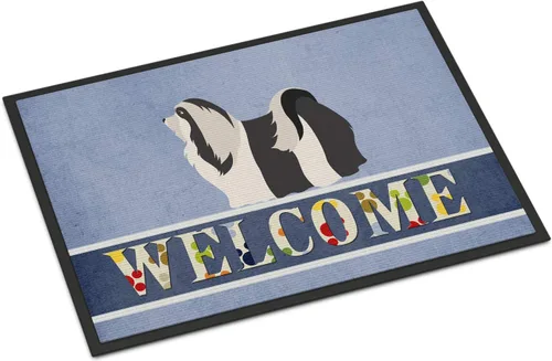 Miniatura 56 de Caroline's Treasures BB8321JMAT - Felpudo de bienvenida Berger Picard de 24 x 36 pulgadas, tapete azul para puerta delantera, para interiores