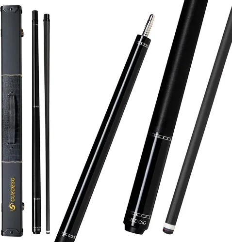 Miniatura 15 de Palo de Billar de Fibra de Carbono 10.5mm/11.8mm/12.5mm, Palo de Piscina de Baja Deflexión con Empuñadura de Madera Rara, Palo de Billar Profesional