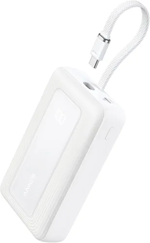 Miniatura 8 de Anker Cargador portátil, banco de energía de 10,000 mAh 30 W, paquete de batería de carga rápida USB-C de entrada y salida, cargador de batería Azul
