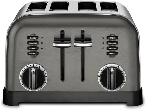 Miniatura 2 de Cuisinart CPT-180BKS Tostadora Clásica de 4 Rebanadas, Negro/Acero Inoxidable