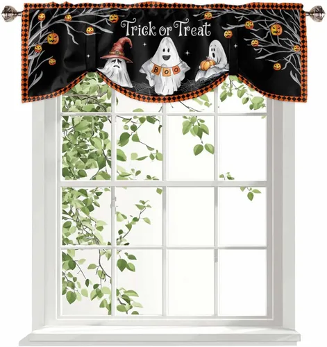 Miniatura 10 de Cenefas de girasol para ventanas de cocina, cenefa de cortina de granja, cortinas cortas de girasol de acuarela, cenefas con bolsillo para barra