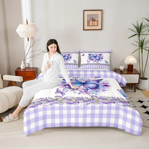 Miniatura 34 de Manfei - Juego de edredón para amantes de la gimnasia y la danza, tamaño individual, juego de ropa de cama romántica con diseño de cielo estrellado