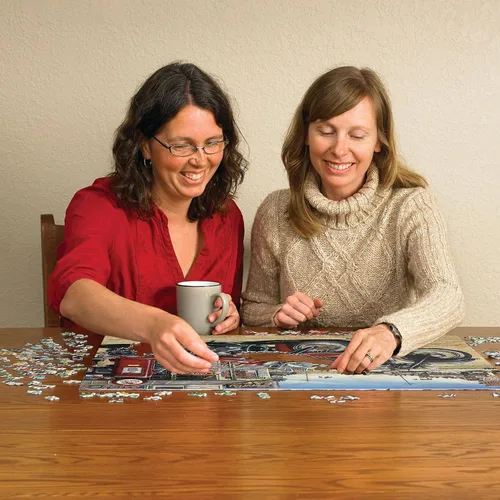 Miniatura 5 de Cobble Hill - Rompecabezas de 1000 piezas, dos para la carretera, póster de muestra incluido