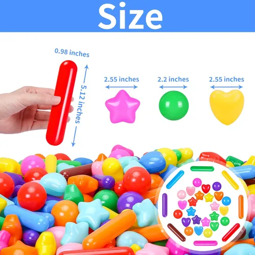 Miniatura 5 de Bolas para piscina de bolas STARBOLO para niños pequeños - 200 bolas coloridas para piscina de bolas a prueba de aplastamiento, bolas de plástico