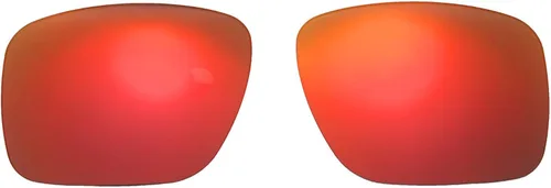 Walleva Lentes de repuesto para Oakley Holbrook XL, múltiples opciones disponibles (revestimiento de espejo rojo fuego, polarizado)