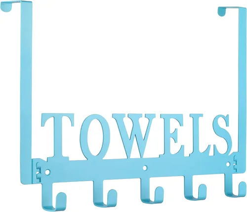 Miniatura 7 de Ganchos para Colgar sobre la Puerta, Soporte para Toallas para Baño, Toallero de Montaje en Puerta, Ganchos para Toallas para Dormitorio Cocina