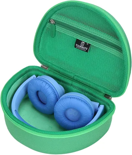 Miniatura 10 de Tourmate Funda de viaje rígida para auriculares inalámbricos Philips K4206 para niños, iClever HS19 RORSOU R10 para niños, bolsa de almacenamiento