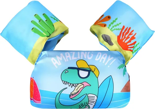 Miniatura 7 de Chaleco de natación para niños pequeños, flotadores de piscina para niños de 20-30-50+ libras, puente de natación para charco/playa, niños y niñas
