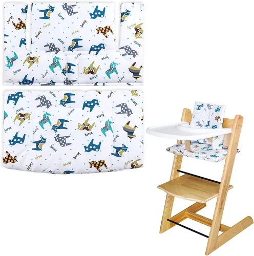 Miniatura 12 de Cojín para Silla Alta, Suave y Cómodo para Cojín de Silla Alta Tripp Trapp, el Conjunto de Cojines para Tripp Trapp lo Hace Más Seguro y Más Cómodo