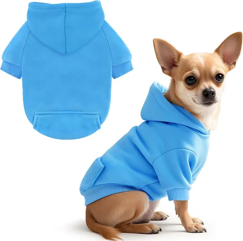Miniatura 7 de Idepet Sudaderas con capucha para mascotas perros, ropa para perros pequeños, chaleco para chihuahua, abrigo cálido, chaqueta de otoño, conjuntos