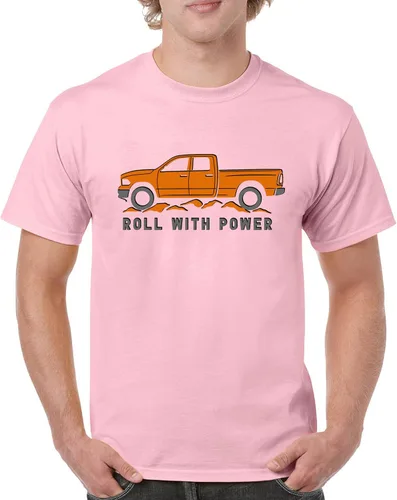 Miniatura 41 de Tee Hunt Camisetas gráficas y camisetas sin mangas para hombre Roll with Power Pickup Truck