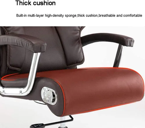 Miniatura 5 de Silla de oficina ajustable ejecutiva, silla ergonómica para computadora con almohadas de espuma viscoelástica en capas (D)