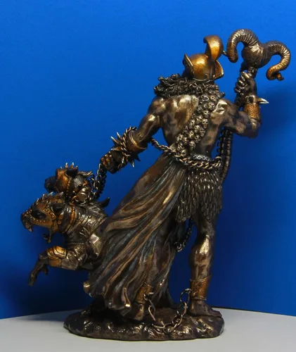 Miniatura 2 de Pacific Giftware Dios griego del inframundo Hades con cerbero perro estatua figura romana