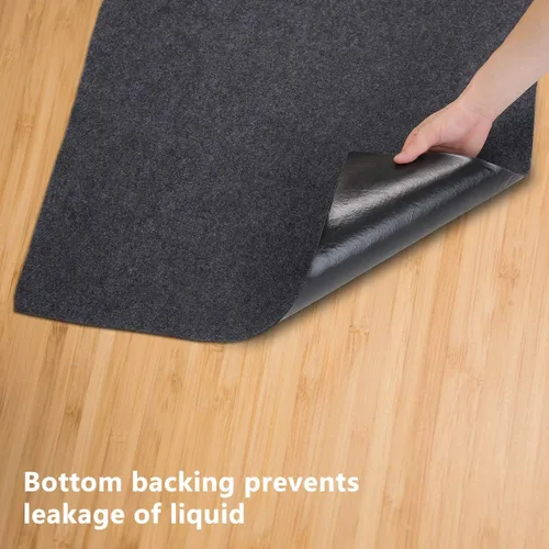 Miniatura 6 de Alfombrillas protectoras para equipos de fitness, suelo protector debajo de la alfombrilla elíptica, absorbente/impermeable, protege
