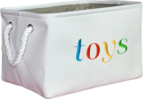 Miniatura 7 de APPLE PIE ORDER Cesta de guardería, contenedor de almacenamiento y organizador para bebé, pañales, toallitas, libros, juguetes. Caja decorativa
