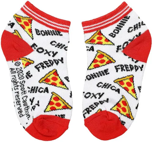 Miniatura 4 de Five Nights at Freddys Horror Video Game Youth Paquete de 5 calcetines tobilleros, Multi colorido