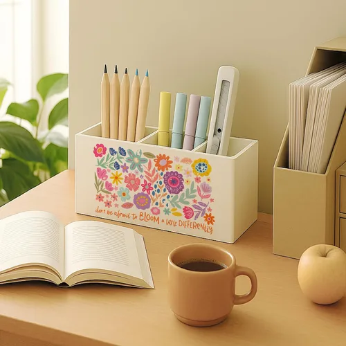 Miniatura 3 de Soporte floral bohemio para bolígrafo de salud mental para escritorio, educación especial, imprescindible en el aula, para autismo, TDAH