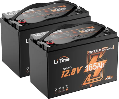 Miniatura 13 de LiTime Batería LiFePO4 de 12 V 230 Ah, recargable, de litio, más de 4000 ciclos profundos, energía de respaldo para casa rodante, remolque de viaje