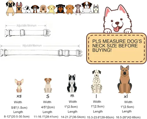Miniatura 6 de DOGWONG Collar de perro de San Valentín, collar de perro con estampado de corazones para perros grandes, lindos collares de primavera, hembra