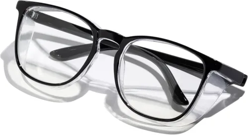 Miniatura 15 de Gafas de seguridad antivaho transparente con bloqueo de luz azul para protección ocular, gafas de enfermería para mujeres y hombres A1 Leopardo +