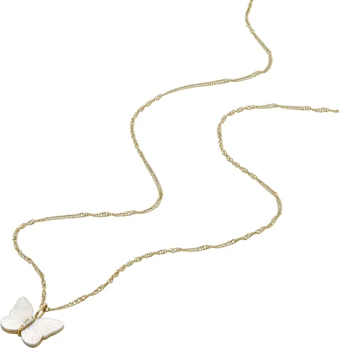 Miniatura 2 de Fossil - Collar con colgante de acero inoxidable en tono dorado para mujer