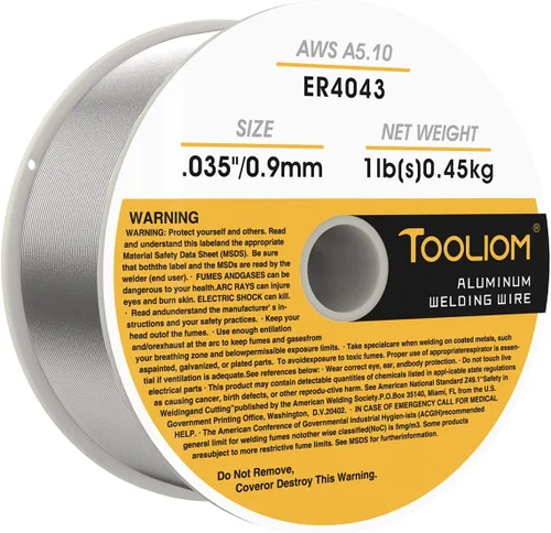 Miniatura 12 de TOOLIOM Alambre de soldadura MIG ER70S-6 .035 "(0.9 mm) 2LB Alambre de soldadura de acero al carbono sólido Alambre MIG de alta alimentación