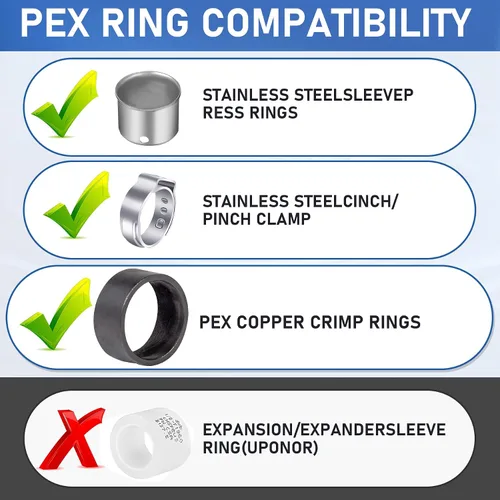Miniatura 5 de PEX - Codo giratorio roscado hembra de 1/2 x 1/2 pulgada NPT NPSM, accesorios Pex de 1/2 pulgada 90 grados, adaptador hembra giratorio de 1/2
