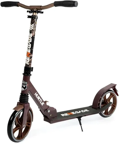 Miniatura 12 de Hurtle Renegade Kick Scooter for Kids, Teenagers & Adults - 2-Wheel Folding Scooter with Adjustable T-Bar Handlebar - Alloy Anti-Slip Deck Graffiti