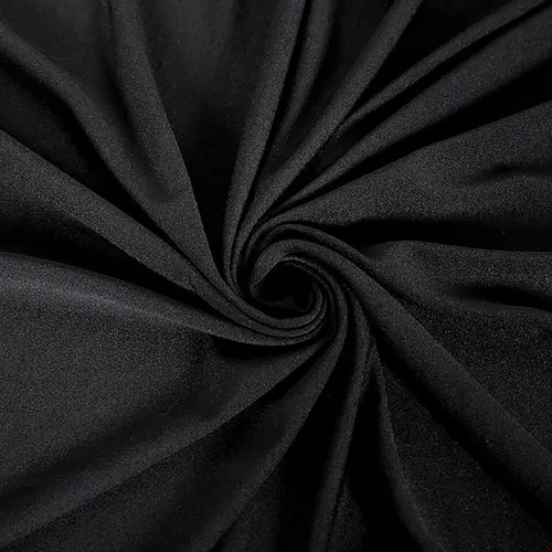 Miniatura 4 de BalsaCircle Mantel elástico ajustable de elastano negro de 36 pulgadas para decoración de bodas, fiestas, eventos